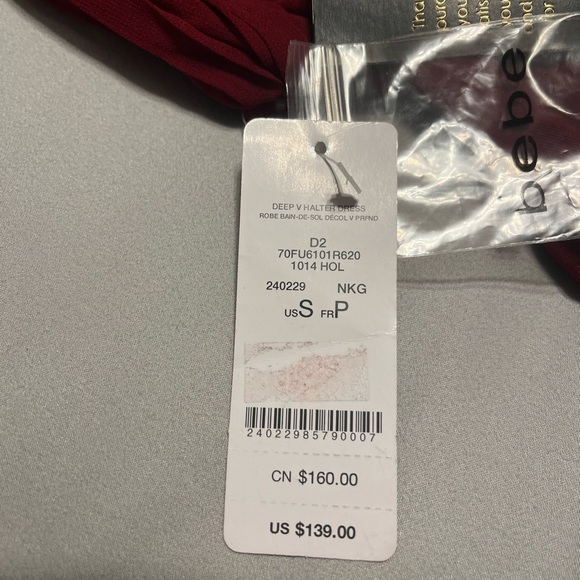 NWT bebe halter dress - Picture 4 of 5